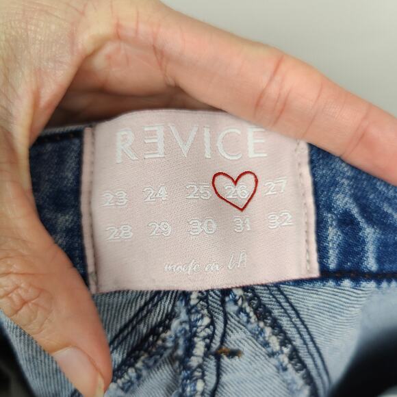 Revice Venus Crop Star Jeans Womens 26 Medium Wash Retro Preppy‎ Glam - Picture 7 of 10